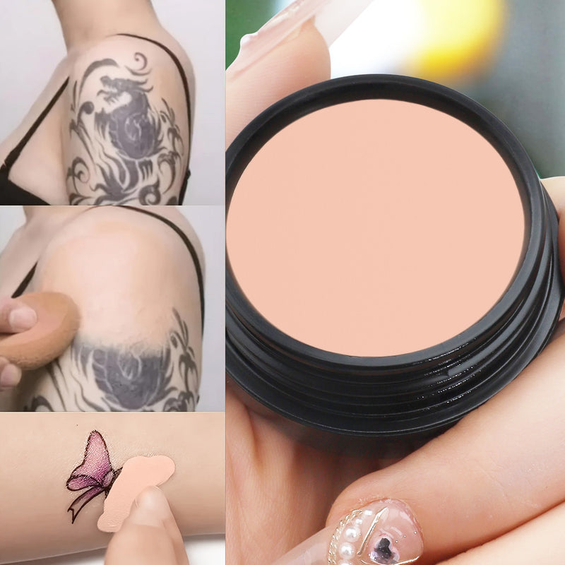 Creme Corretivo de Cobertura Total QIC – Esconde Manchas, Cicatrizes e Até Tatuagens!