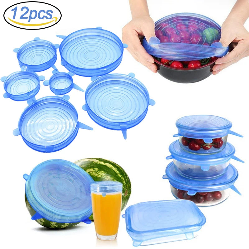 Tampa de Silicone Universal -PratikTampa- Matenha seus Alimentos Saudáveis por mais tempo.
