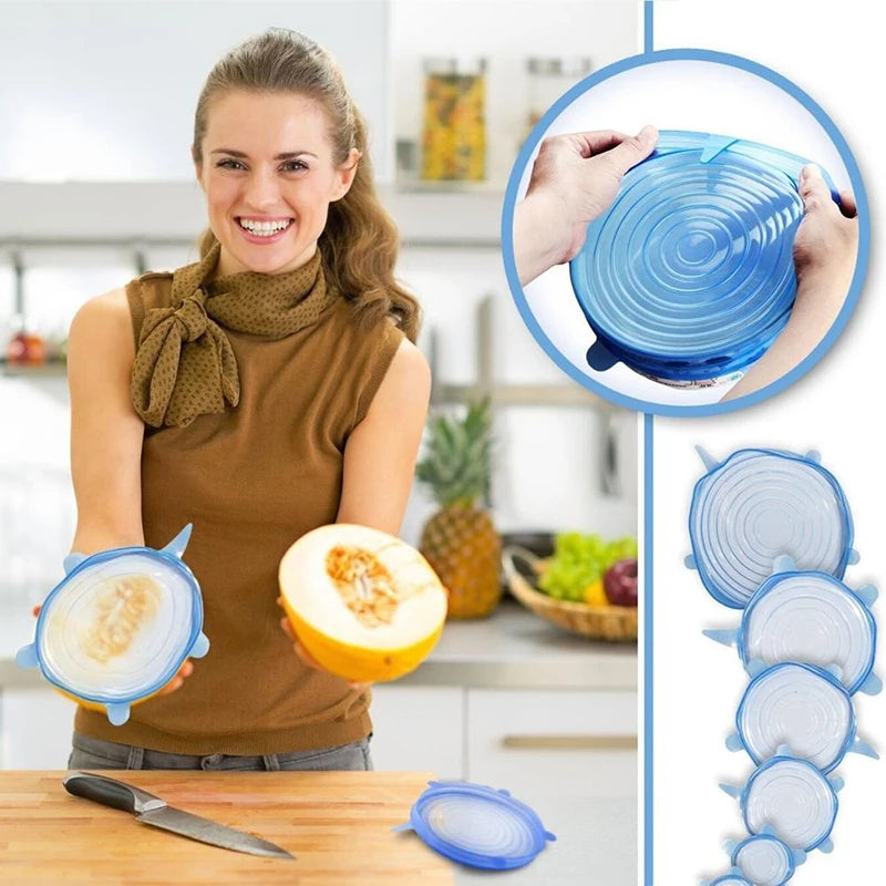 Tampa de Silicone Universal -PratikTampa- Matenha seus Alimentos Saudáveis por mais tempo.
