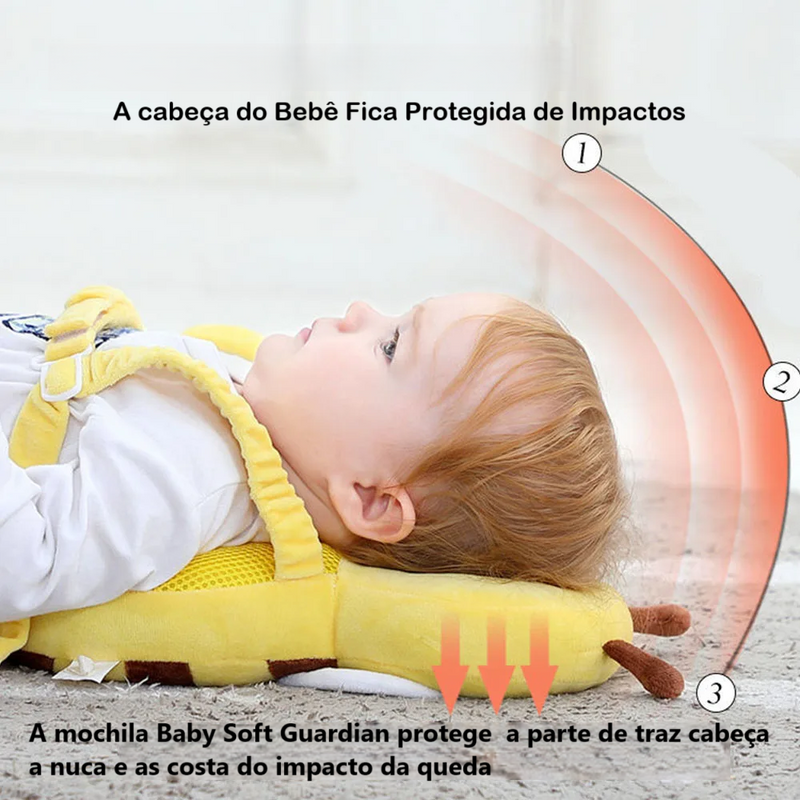 Mochila  Baby Soft Guardian Protetora de Cabeça para Bebês