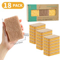 18 Esponjas de Louça Biodegradáveis  MaxClean (duram 9 meses)