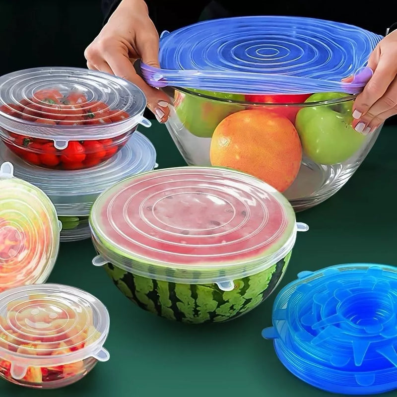 Tampa de Silicone Universal -PratikTampa- Matenha seus Alimentos Saudáveis por mais tempo.